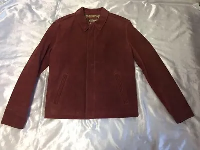 Buy AVIREX28-A6755 Leather Jacket Men Size L Dark Red • 336.14£