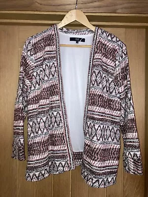 Buy Isle Collection Tribal Jacket  Cardi Cover-up Edge To Edge Size 14-16 • 12.99£