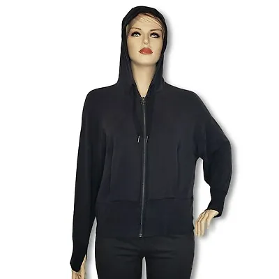 Buy Athleta Balance Hoodie Sweatshirt Womens 1X Black Hooded Full Zip Jacket • 36.80£