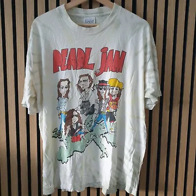 Buy Pearl Jam World Tour Band Tee -XL Vintage T-shirt • 290£