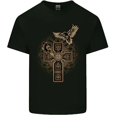 Buy Odins Celtic Raven Viking Thor Ragnar Norse Mens Cotton T-Shirt Tee Top • 12.99£