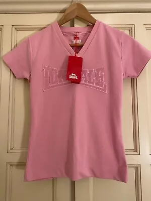 Buy Vintage New LONSDALE LONDON Pink T Shirt Size 8 • 14.99£