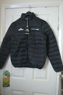Buy RHINO  GUINNESS PRO 12   Black Puffa Jacket. Size S. • 28.99£