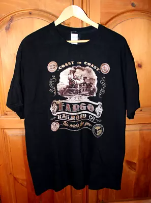 Buy Fargo Railroad Steam T-Shirt - XL - Black - Gildan • 2£