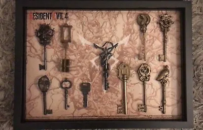 Buy Resident Evil 4 Key Collection! A3 Resin Handmade In Shadow Box! High Quality • 250£