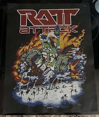 Buy Ratt Patrol Vintage T-Shirt Sample Art Pellon 1985 2 Sided Hair Metal 80’s Rare! • 282.58£