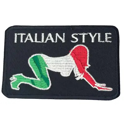 Buy Italian Style Biker Clothing Jacket Shirt Badge Iron On Sew On Embroidered Patch • 2.51£