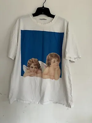 Buy Zara Womens Cherub Angel T Shirt, Soft (see Pictures), Size Large • 26.51£