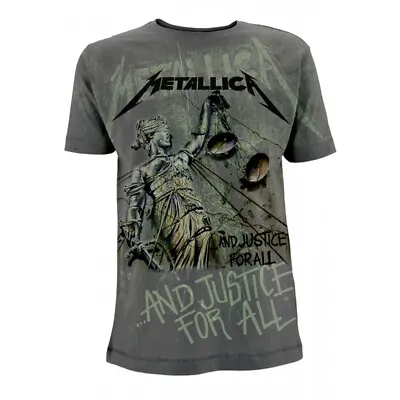 Buy Metallica 'And Justice For All Neon' All Over Print T Shirt - NEW • 24.99£