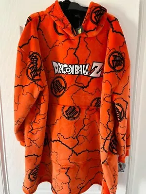 Buy DRAGONBALL Z SNUDDIE Hooded Blanket Oversized Fleece Hoodie Oodie Snoodie L-XL • 45£