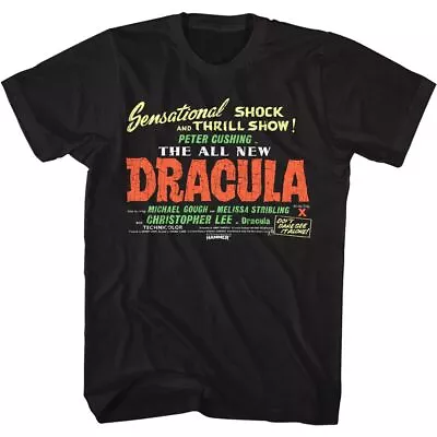 Buy Hammer Horror - Dracula Shock & Thrill - Short Sleeve - Adult - T-Shirt • 64.30£