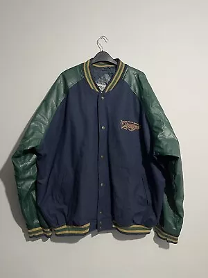 Buy Steve & Barry’s Mens American Vintage Varsity Jacket Green And Navy Size 3XL • 29.99£