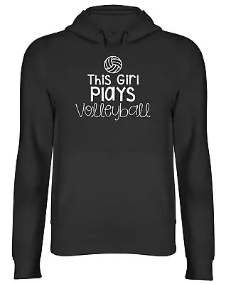 Buy This Girl Plays Volleyball Mens Womens Hooded Top Hoodie • 17.99£