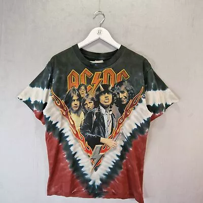 Buy ACDC T Shirt Mens Medium Tie Dye Vintage 2003 Highway To Hell Band Rock Tee • 99.99£