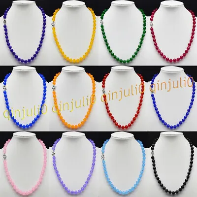 Buy 8mm Natural Multi-Color Mixed Gemstone Round Beads Jewelry Necklaces 16-55'' AA • 5.40£
