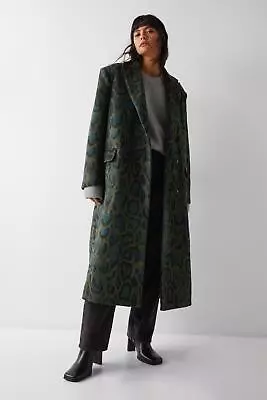 Buy WAREHOUSE Snake Wool Look Tailored Coat • 55£