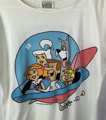 Buy Vintage The Jetsons T Shirt Single Stitch Hanna Barbera Womens Large USA 80s • 51.02£