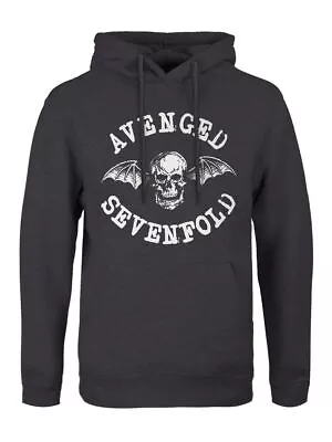 Buy Avenged Sevenfold A7X Hoodie Logo Pullover Men's Dark Grey • 32.99£