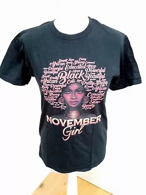 Buy Gilden November Girl T Shirt - Size S - New • 0.99£