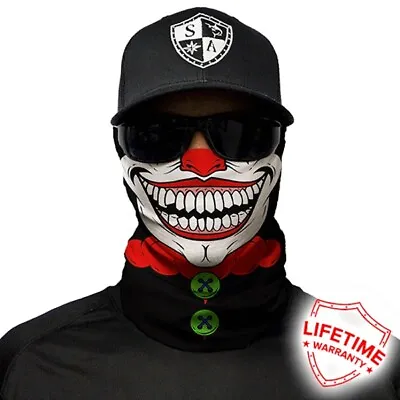 Buy SA Co Clown Face Neck Shield Mask Seamless Bandana Motorbike Tube • 5.49£