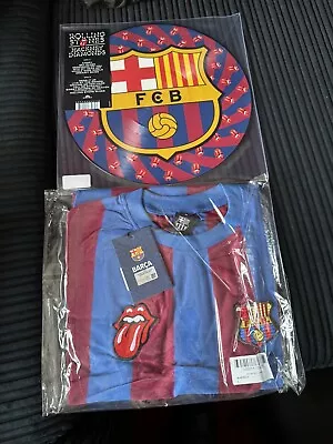 Buy Rolling Stones FC Barcelona - Jersey Size Large Hackney Diamonds + Picture Disc • 299.99£