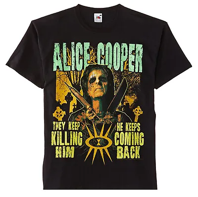 Buy Alice Cooper Graveyard Rock Heavy Metal Official Tee T-Shirt Mens Unisex • 17.13£