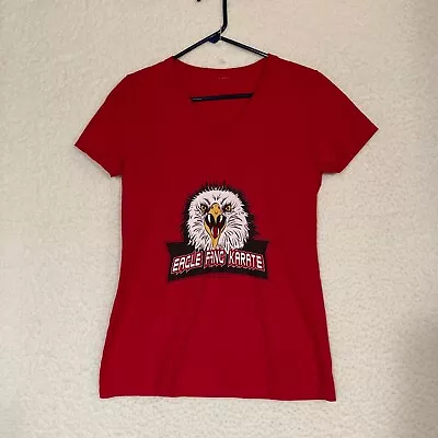 Buy Cobra Kai Eagle Fang Karate Womens S Red T Shirt Sony Picture Television • 17.02£