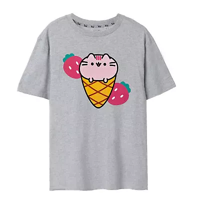 Buy Pusheen Womens/Ladies Ice Cream Short-Sleeved T-Shirt NS7718 • 21.05£