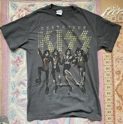 Buy KISS Genuine Charcoal T-Shirt Destroyer Download Festival Merch Size S • 14.99£