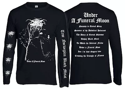 Buy DARKTHRONE Under A Funeral Moon T-shirt Long Sleeve • 23.99£