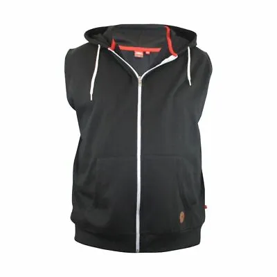 Buy D555 Men’s Zip Up Hoodie Classic Sleeveless Jacket With Side Pockets 2XL-8XL • 23.50£