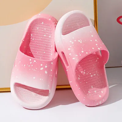 Buy Kids Girls Boys Sliders Girls Slippers Summer Soft Beach Shower Household Shoes • 9.97£