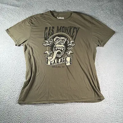 Buy Gas Monkey Garage Tee-Shirt Women's XL Dallas Tx Military Tactical Green Shirt • 9.61£