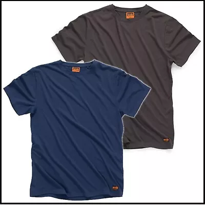 Buy Scruffs Worker T-shirt - Navy Or Graphite - Trade Design New Long Body Design • 7.85£