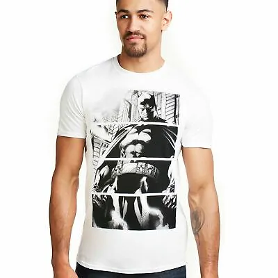 Buy Official DC Comics Mens Batman Panels T-shirt White S-2XL • 13.99£