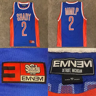 Buy Official Men’ S XL Shady Eminem MMLP 2 Jersey Hip Hop D12 Vest UK Tour Merch NBA • 49.99£
