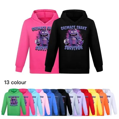 Buy Kids Didadi Grimace Shake Funny Hoodie Long Sleeve Sweatshirt Top Xmas Jumper • 11.99£