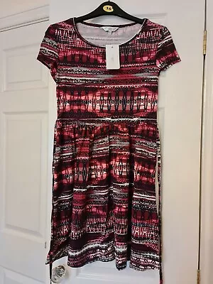 Buy Pattetned Dress Size 12 NEW Look  • 10£