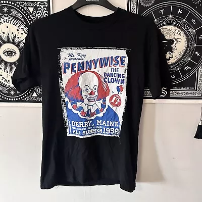 Buy Gildan Mens M Black Pennywise IT Horror Graphic Print Tshirt Top • 19.99£