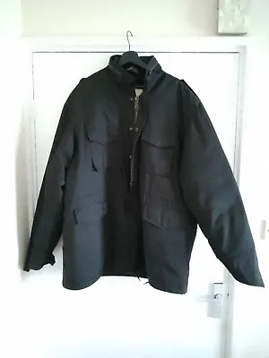 Buy M65 Men's Cold Weather Field Coat XL Large Black With Liner, No Hood. • 32.99£