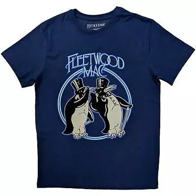 Buy Fleetwood Mac T-Shirt Penguins Official New Navy • 15.95£