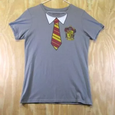 Buy Harry Potter Tee T-shirt Gryffindor Boys XL Halloween Collar & Neck Tie • 7.89£