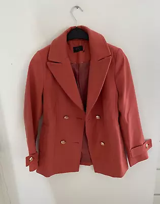 Buy M&S Collection  Coral Wooly Coat Jacket Size UK 6 • 15£