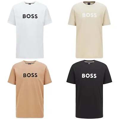Buy Boss T-Shirt - Men's Boss RN T-Shirts - Regular Fit - Black, White, Beige - BNWT • 49£