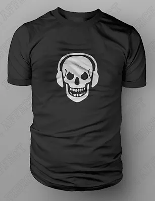 Buy Skull And Phones DJ Clubbing Headphones T-shirt S-XXL FREE UK POST Death Zombie • 9.99£