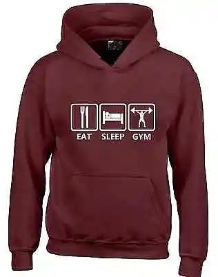 Buy Eat Sleep Gym Hoody Hoodie Beast Mode Conquer Pump Pain Gain S-xxl • 16.99£
