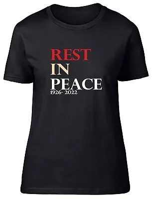 Buy Rest In Peace Her Majesty Queen Elizabeth II Fitted Women Ladies T Shirt Gift • 8.99£