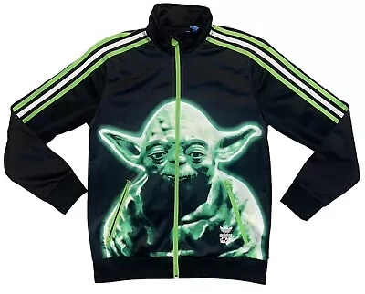 Buy Youth Adidas X Star Wars Yoda Trefoil Track Jacket Size Large (13-14Y) Rare • 6.29£