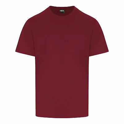 Buy  Mens Short Sleeve T-Shirt Crew Neck Polycotton Plain Tee Top PRO RTX(XS-6XL) • 7.29£