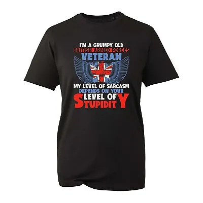 Buy Grumpy Old Armed Forces Veteran T-Shirt Funny Sarcastic Oldman British Armed Top • 8.99£